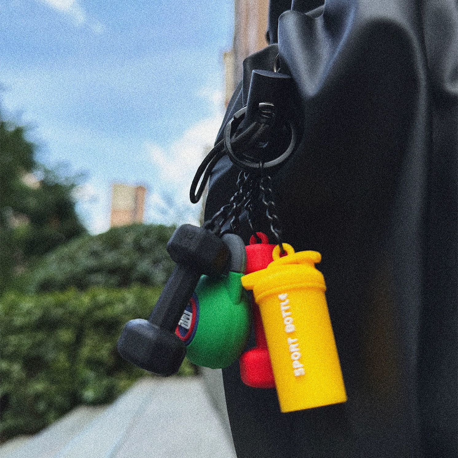 Pendant for gym for training, keychain, accessory, minifigure