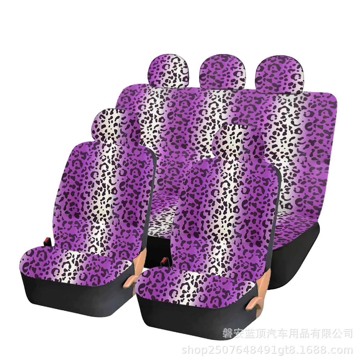 Чехол для автомобильного сиденья с леопардовым принтом, цифровая печать, 2D эффект, губчатый композит