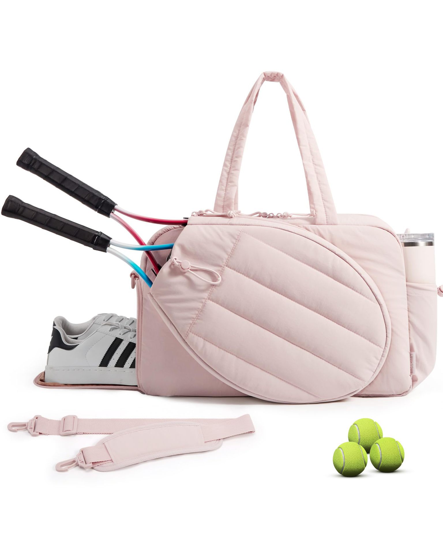 Nuevo bolso de tenis transfronterizo bolso de viaje esponjoso bolso de raqueta de bádminton deportiva bolso de almacenamiento ligero de color sólido