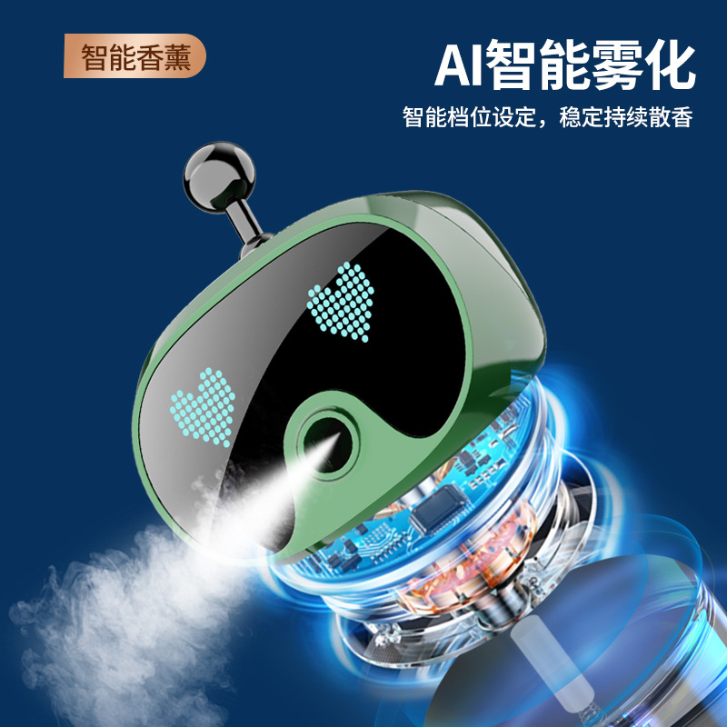 Robot Car Intelligent Aromatherapy Machine Men's Car Car Perfume Holder Internet Celebrant Car Fragrance Advanced Aromatherapy