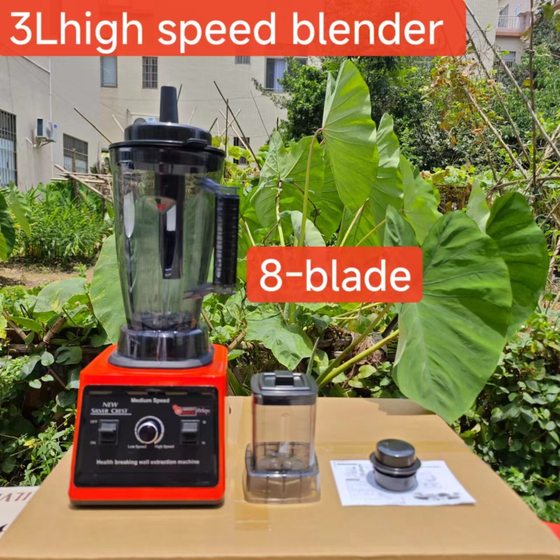 Commercial 3 Liter Double Cup Wall Breaking Machine Multifunctional Cooking Machine Sand Ice Machine Juicer Auxiliary Food Machine Mixer Juicer