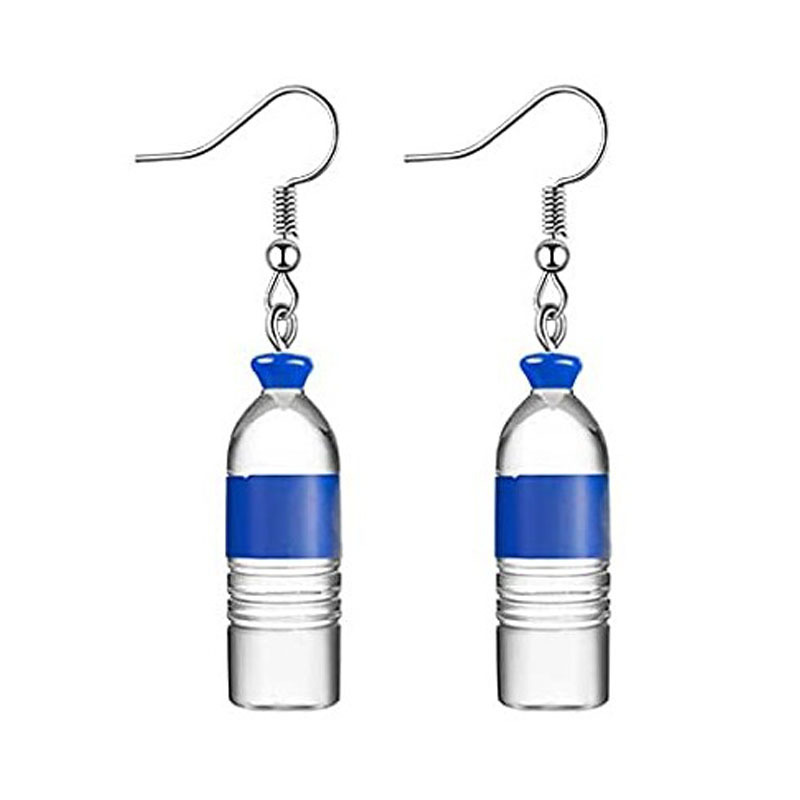 Fruit, Bear, Butterfly Pattern Women'S Gender 1 Pair Fruit Bear Butterfly Patchwork Plastic Resin Drop Earrings