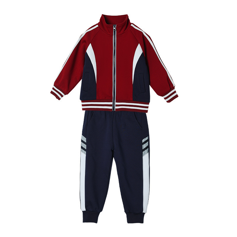 小学生校服春秋款三件套儿童班服红色幼儿园园服一年级运动服套装|undefined