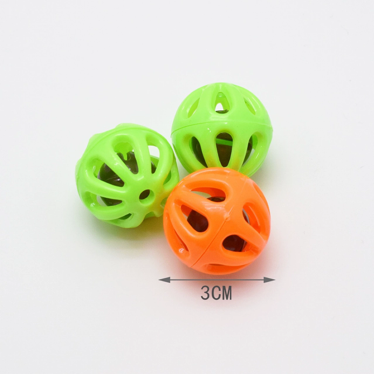 Новый 3.1CM с корпусом колокольчик пластиковый колокольчик одноцветный желтый зеленый оранжевый розовый красный цвет