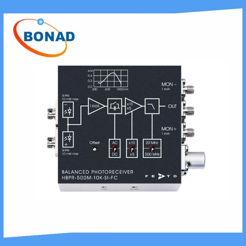 HBPR-100M-60K-SI平衡式光电探测器FEMTO平衡探测器系列