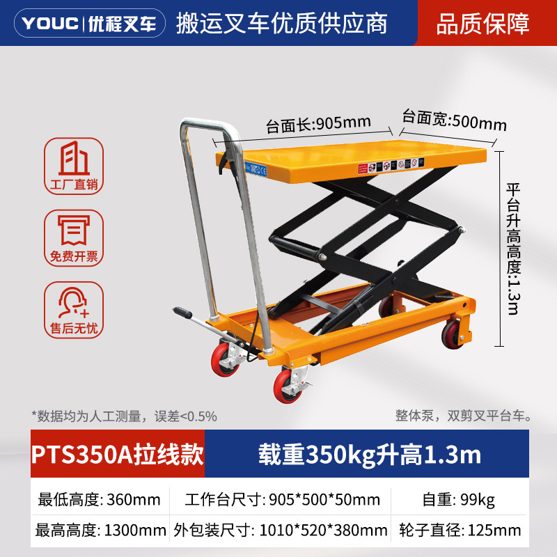 plataforma elevadora tipo tijeras móvil plataforma hidráulica manual carretilla elevadora molde camión de transporte remolque de plataforma elevadora
