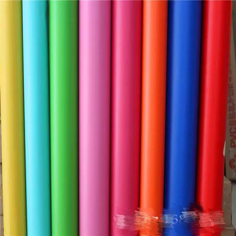 自粘素色墙纸纯色加厚哑光店铺装修墙贴卧室客厅桌面翻新贴