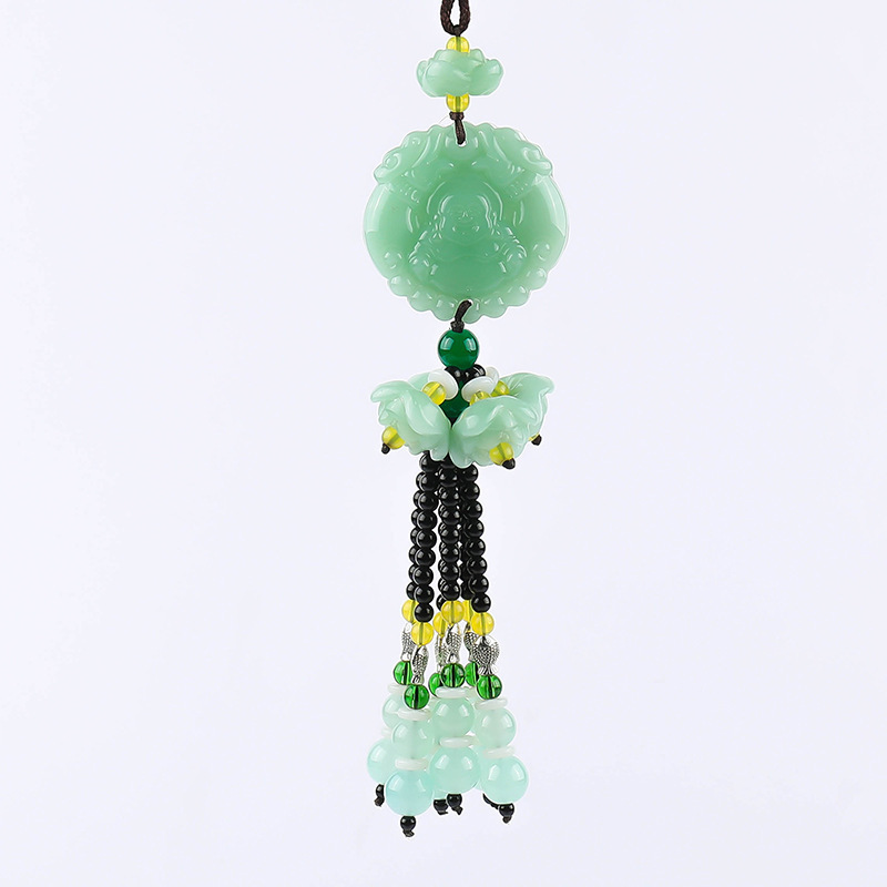 인기 그린 제이드 펜던트 [평화불]