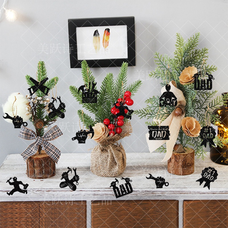 Fabricante al por mayor Día del Padre Fiesta Festival Decoración Colgante Colgante Decoración del Día del Padre Decoración del hogar Decoración del hogar Colgante de la carta