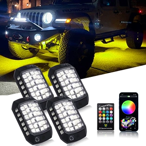 LED Avtomobil Şassi İşığı RGB Rəngli Musiqi Ritmi İşığı, Off-road Atmosfer İşığı