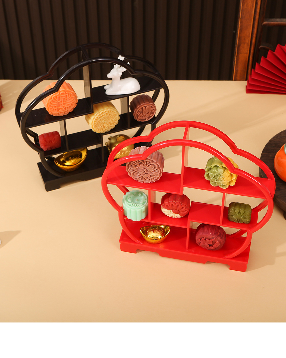订婚糕点摆盘-梅花博古架4_20
