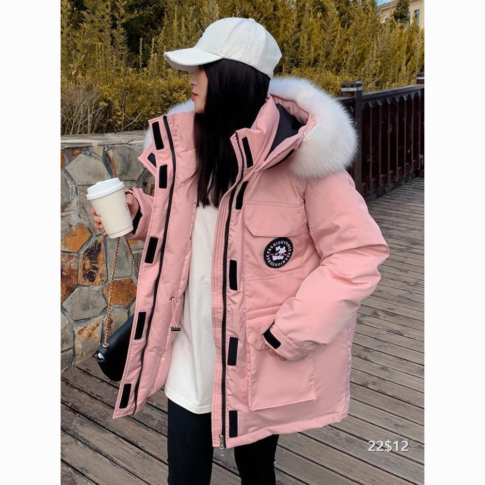 棉服冬季女2025年新款女中长款ins潮工装风学生美式棉衣棉袄