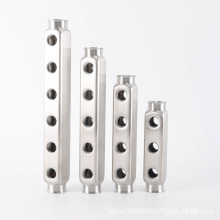 新款304不锈钢分水器主管2-16路 地暖分水器主管