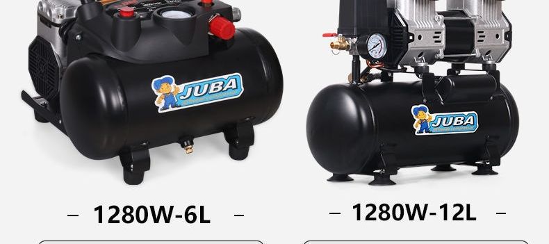 Small oil-free silent air compressor, high-pressure 220V, for home use, painting, woodworking, air compressor for foreign trade