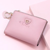 Short wallet with zipper, fashionable card holder, Korean style