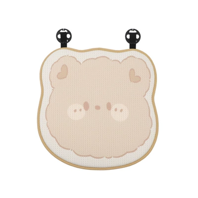 Seat cushion, seat cover — Car Seat Cushion, Universal for All - honeycomb-cute-bear-rabbit-cushion-front-row