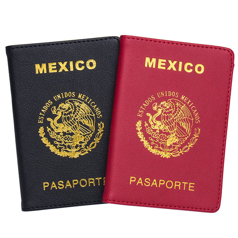 North American and Mexican Passport Holder Pu Passport Cover Wholesale Passport Holder Ticket Holder Passport Case Protective Outer Shell