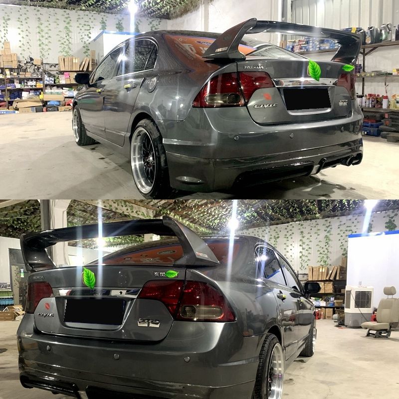 2006-2011 Civic Rear Spoiler Eighth Generation 8.5Th Generation Civic Si Modified Fd2 Style Car Spoiler