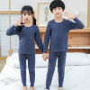 Children's cotton thermal underwear, set, pijama suitable for men and women, demi-season down jacket