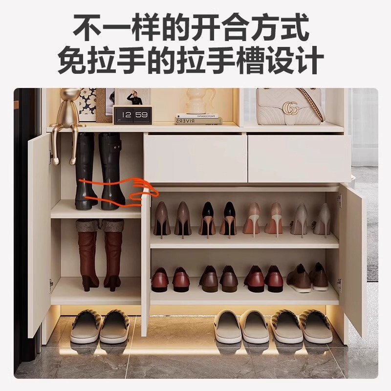 玄关柜入户正对门一体靠墙客厅隔断柜大容量鞋柜收纳柜屏风置物架|undefined