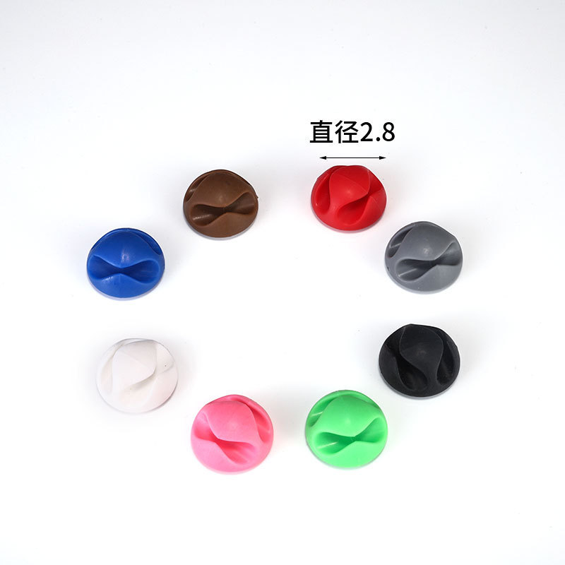 Abrazadera de cable devanadera de un solo orificio cable de carga directa de fábrica cable de datos Cable de ratón Cable de escritorio organizador de cable