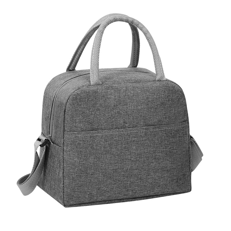 Bolsa de aislamiento de tela simple de Oxford, bolsa de almuerzo portátil de gran capacidad, bolsa de aislamiento de mochila, bolsa de picnic de comida para el trabajo y la escuela.