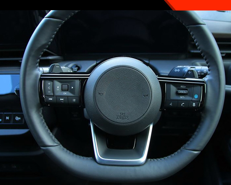 Suitable for 25 models of Nissan Jinke Kicks modified steering wheel decoration bright strip steering wheel button frame