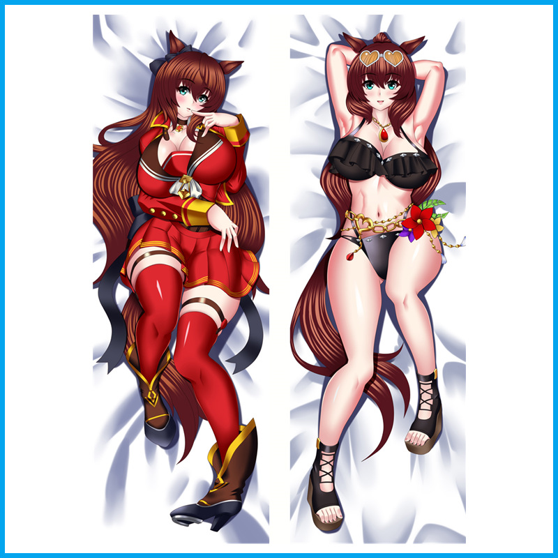 Hestepige Helkrops Plush Pude - Anime & Spil Karakter Pude Betræk
