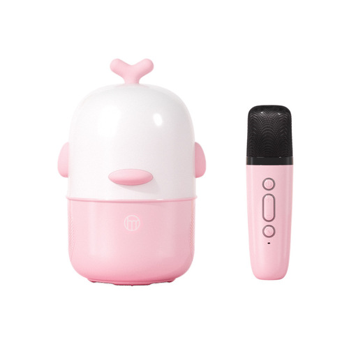 Children's microphone and audio all-in-one projection lamp audio household Bluetooth small speaker microphone integrated night light