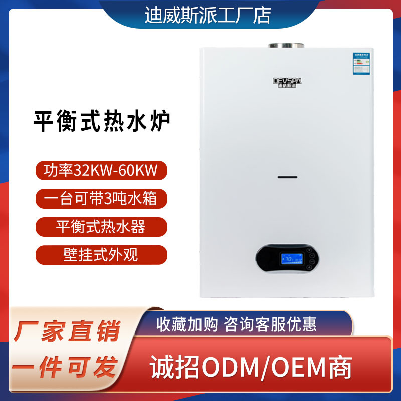 燃气平衡炉液化气天然气商用热水锅炉发廊名宿宾馆节能