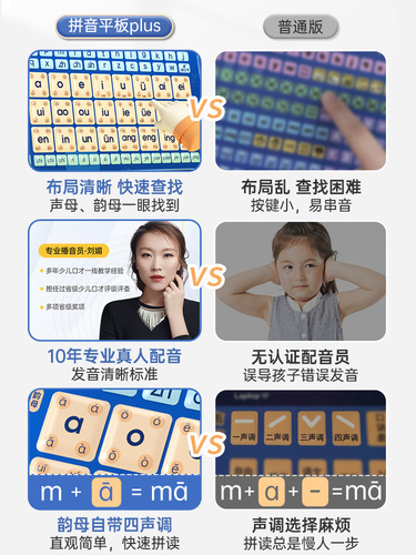 CatBeLe Tablet Pinyin Audio Reading Machine: A Must-Have Tool for Kids Learning Pinyin, Listening, and Reading—Perfect for Bilingual Early Education and Preschool Development