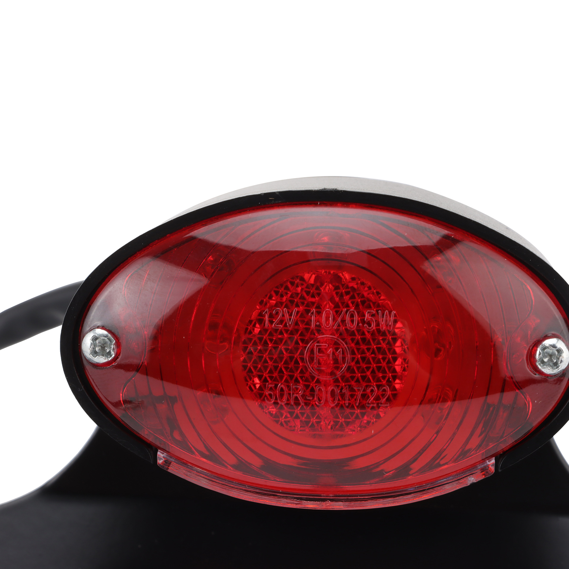 Chrome-plated motorcycle indicator brake rear taillight integrated steering signal reversing light red adapted scooter ATV