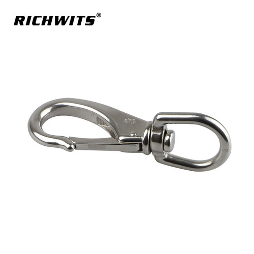 Stainless steel 304 316 swivel hook, chain link, keychain, spring hook, rotating ring dog clip, universal joint