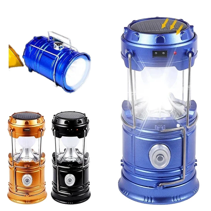 Солнечная растягивающаяся походная лампа с USB-зарядкой, аварийное освещение, светодиодный многофункциональный светильник для палатки, бытовой фонарик-саквояж