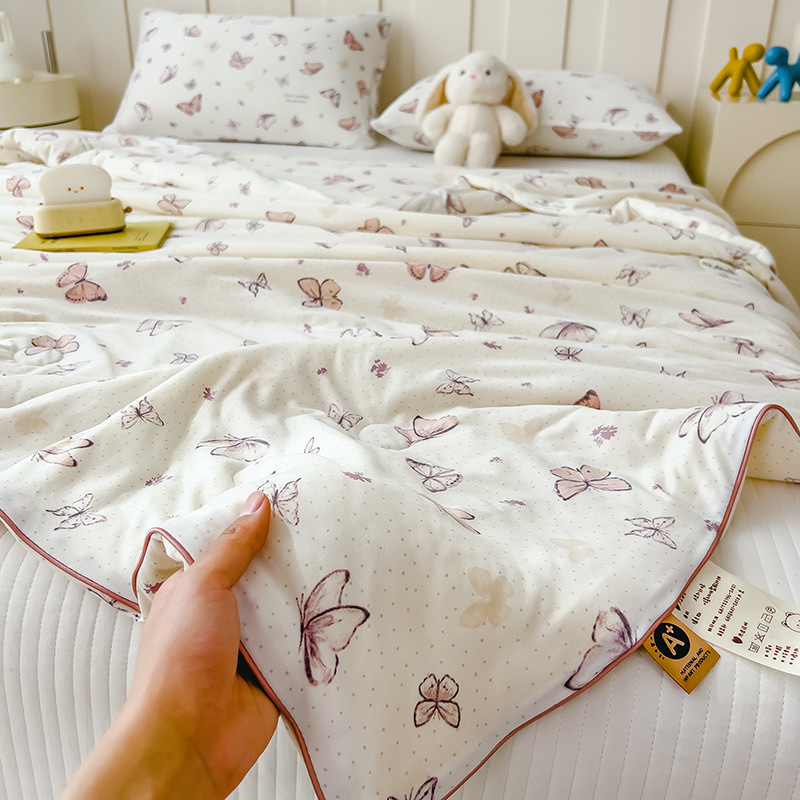 Colchera de punto de verano, Colchera fresca de verano, Colchera de aire acondicionado para niños individuales, dormitorio doble, Colchera de verano, lavable a máquina 2025 nuevo