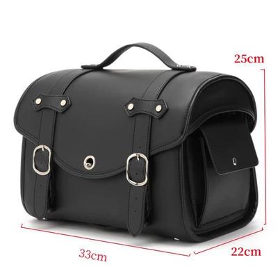 Cross-Border Foreign Trade Newly Upgraded Quick-Release Motorcycle Riding Universal Rear Seat Bag Riding Equipment Helmet Bag Tail Box Bag (Motorcycle trunk) - black-newly-upgraded-quick-release-model