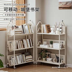 跨境书架落地置物架可移动卧室转角儿童小书柜绘本收纳架阅读架