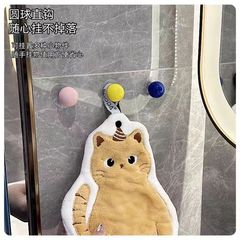 厂家免打孔多巴胺圆球珠挂钩收纳抽屉柜门拉手车把手箱包配件装饰