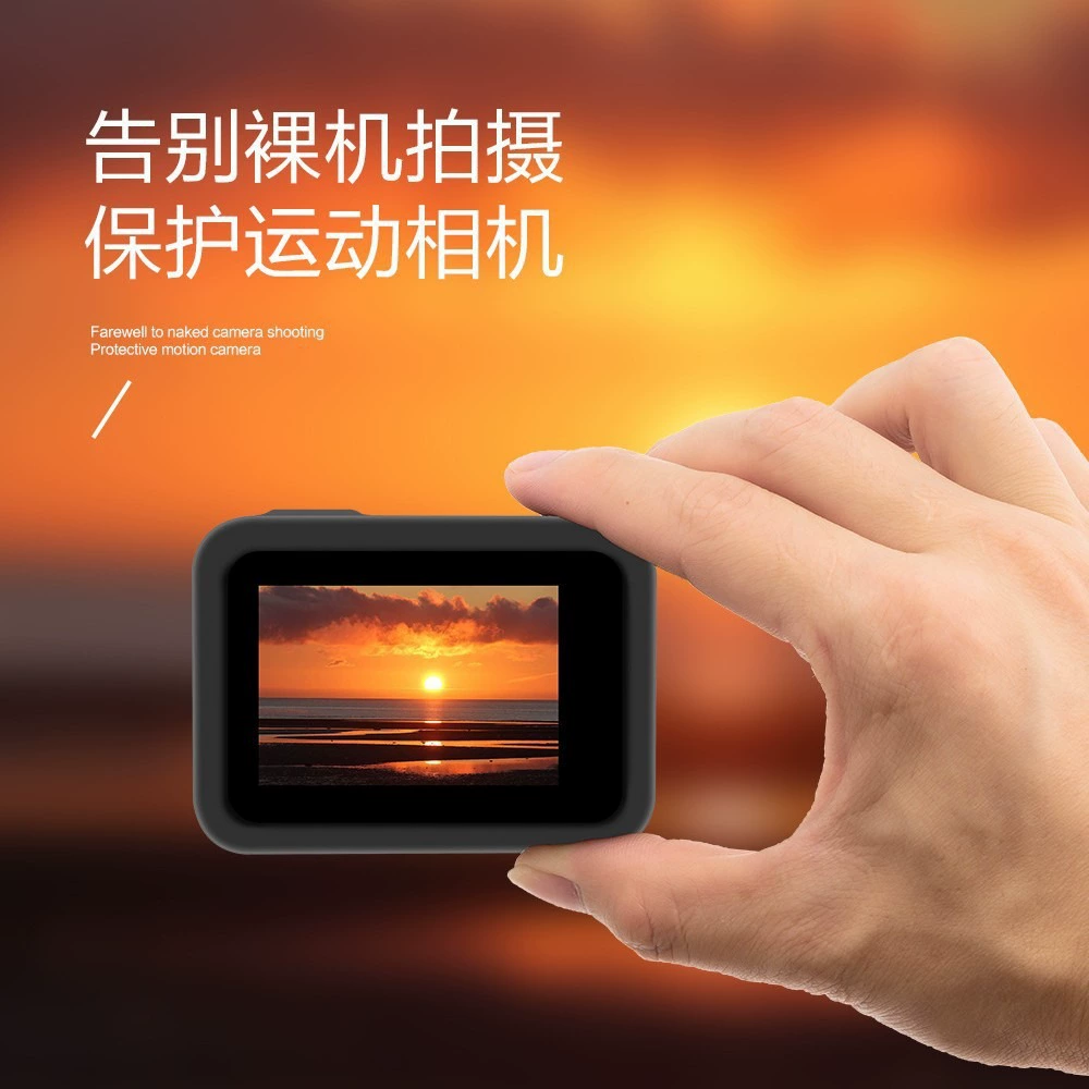 Силиконовый чехол для камер GoPro 8 9 10 11 12, черный, защитный корпус из металла без крышки