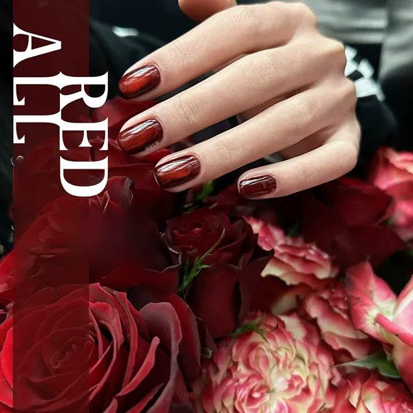 Yanling All Red Series New Year Red Collection Pompon Cat Eye Magic Apple Thorn Red Series