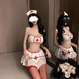 情趣内衣性感纯欲护士妹妹激情制服诱惑夫妻床上用品套装开档免脱