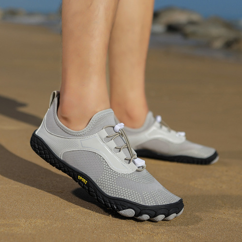 Cross-border new outdoor wading shoes for men, non-slip beach shoes, women's swimming shoes, indoor yoga fitness shoes, five-finger shoes for women