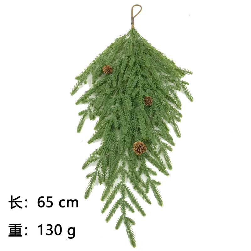 クロスボーダー Amazon シミュレーション松葉ノーフォーク松壁掛けクリスマスホテル装飾人工松葉|undefined