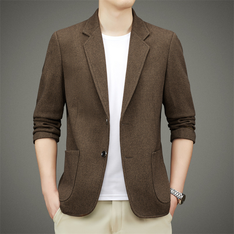 Spring and Autumn Business Casual Small Suit Men's Single Western Convenience Western Thin Jacket Fashionable Korean Men's Slim-fit Suit
