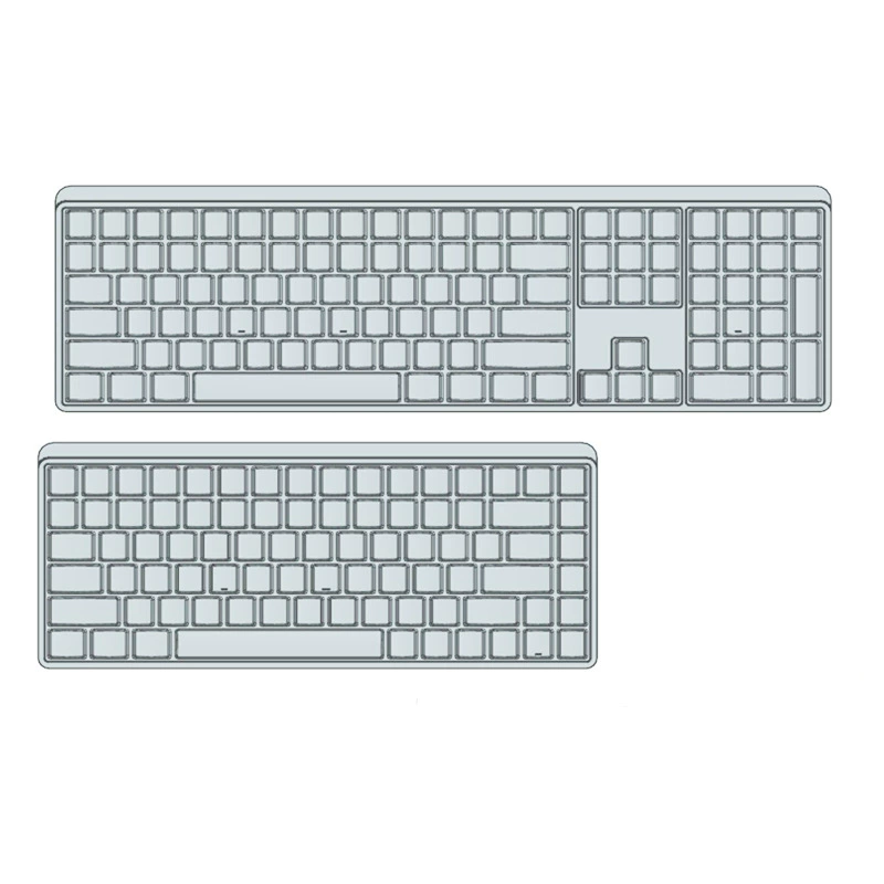 贴客 Logitech, совместимый защитный силиконовый клавиатурный набор, оптом