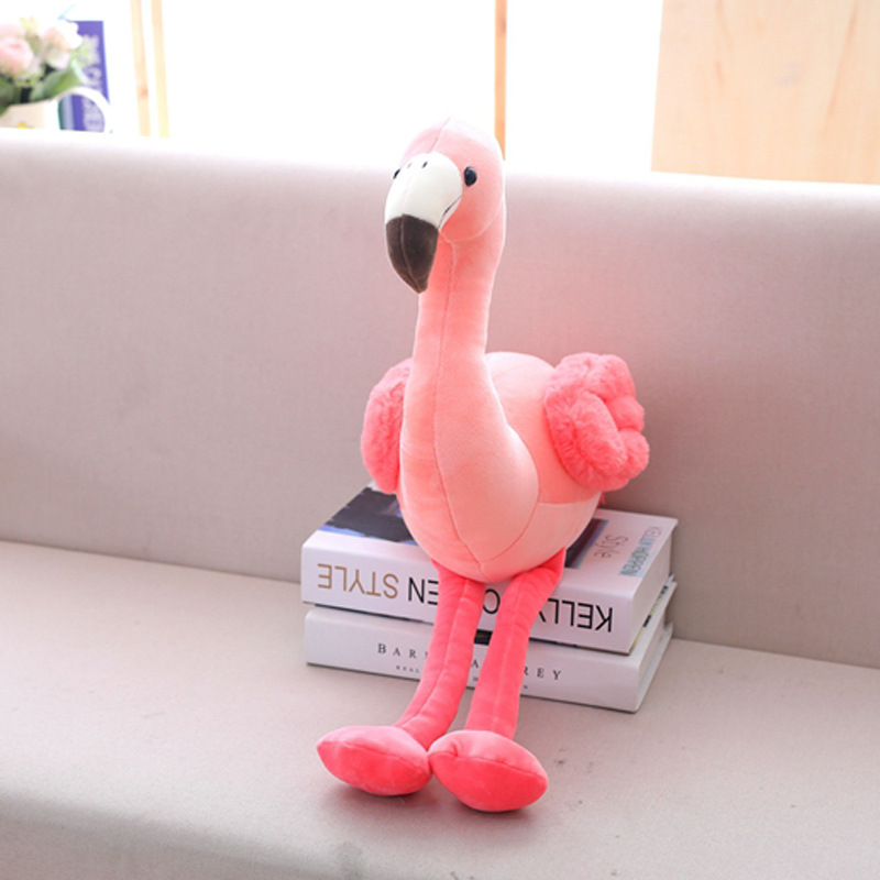 En línea rojo creativo Flamingo peluche juguete niños acompañan muñeca niña dormir almohada regalo