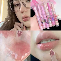 CAPPUVINI Прессованный блеск для губ цвета арбуза Dudu Lip Mirror Water Light, уменьшающий линии губ, студенческая вечеринка, губная помада, оптовая продажа