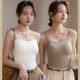 New Camisole Women with Chest Pad Outer Wear Bottoming Tube Top Summer Thin Traceless Beauty Vest One-piece Underwear for Women