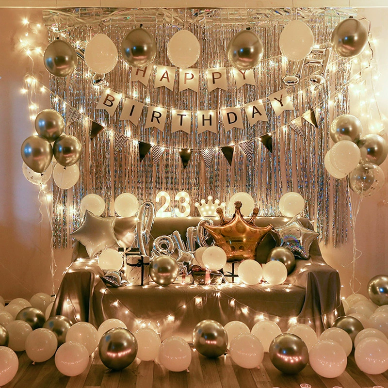 Трансграничный день рождения воздушный шар набор оптовая продажа мальчиков и девочек креативный продвинутый смысл день рождения декорации декораций