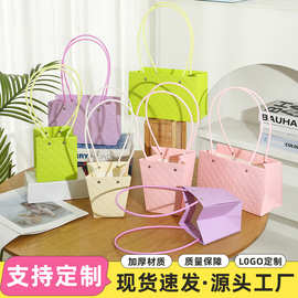 马卡龙色镜面鲜花包装盒加厚防水高级感婚礼伴娘diy花艺插花花盒